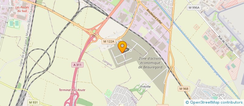 localisation de l'entreprise DUC & PRENEUF à LONGVIC