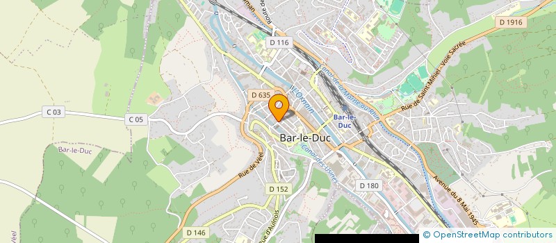 localisation de l'entreprise DUC SERVICES à BAR-LE-DUC