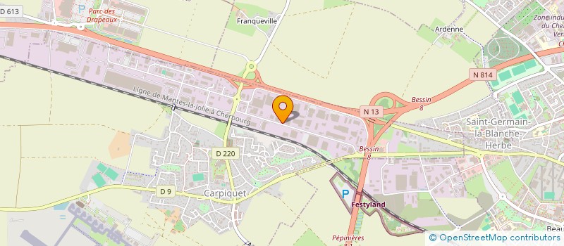 localisation de l'entreprise DUCA  CARPIQUET