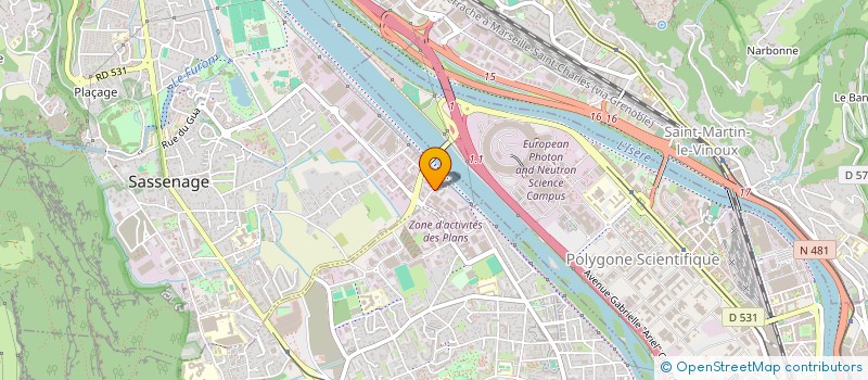 localisation de l'entreprise DUCA IMMO  SASSENAGE