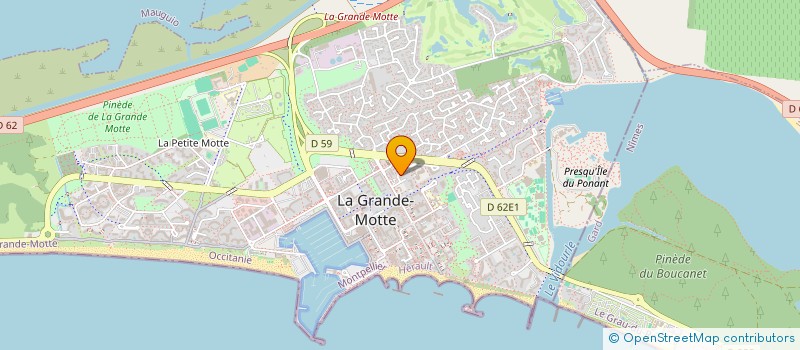 localisation de l'entreprise DUCA NETTOYAGE à LA GRANDE-MOTTE