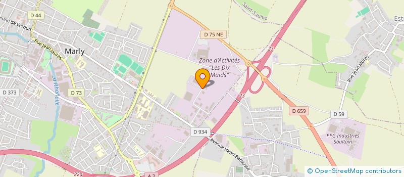 localisation de l'entreprise DUCAL  SAULTAIN