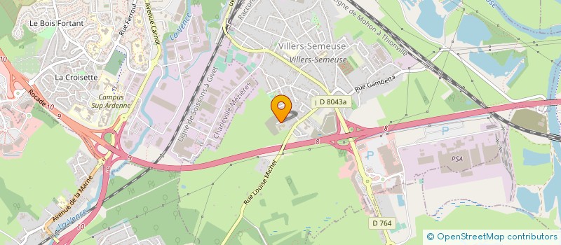localisation de l'entreprise DUCALE à VILLERS-SEMEUSE