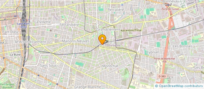 localisation de l'entreprise DUCAM LMNP  VILLEURBANNE