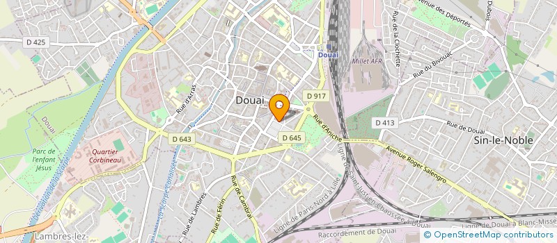 localisation de l'entreprise DUCAP à DOUAI