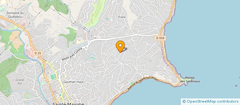 localisation de l'entreprise DUCARITZ à SAINTE-MAXIME