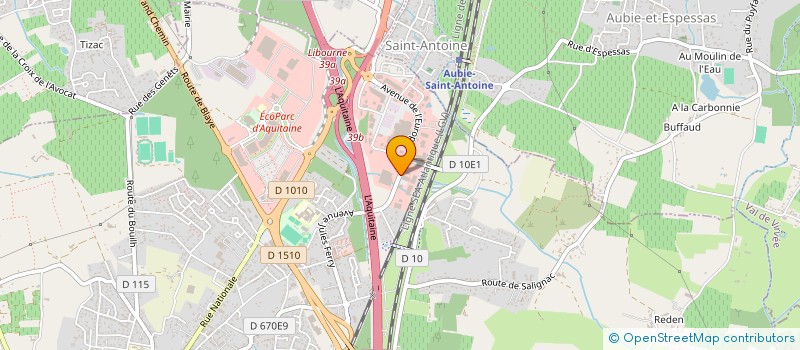 localisation de l'entreprise DUCARRE à SAINT-ANDRE-DE-CUBZAC