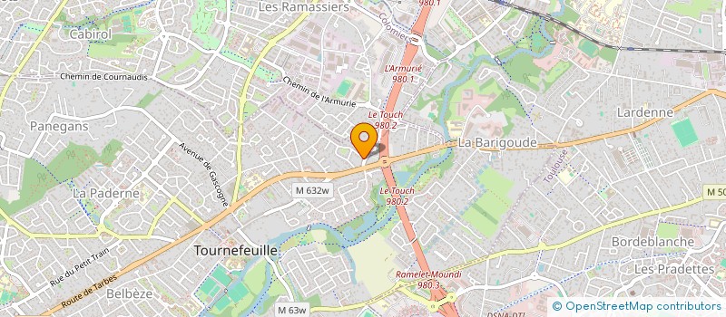 localisation de l'entreprise DUCARROUGE à TOURNEFEUILLE