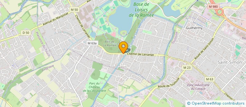 localisation de l'entreprise DUCASSE  TOURNEFEUILLE