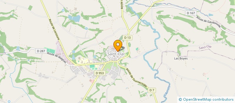 localisation de l'entreprise DUCASSE-BRUNEL  SAINT-CLAR
