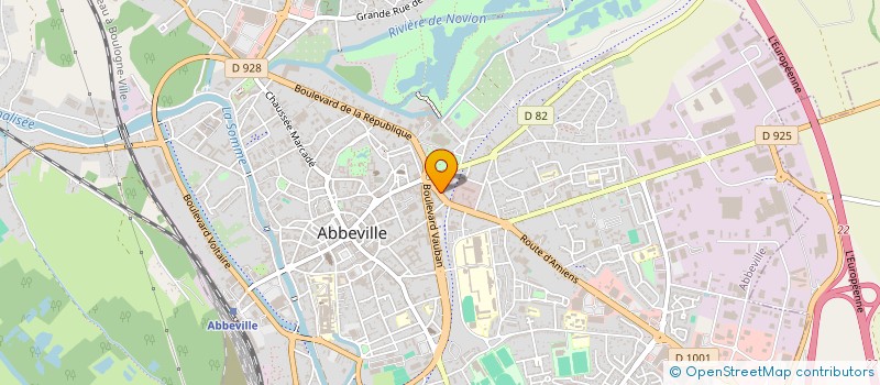 localisation de l'entreprise DUCAVE à ABBEVILLE