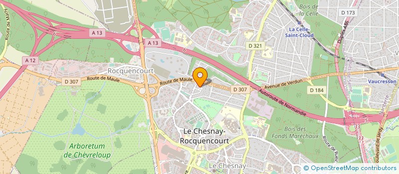 localisation de l'entreprise DUCEL INVESTISSEMENTS  LE CHESNAY-ROCQUENCOURT