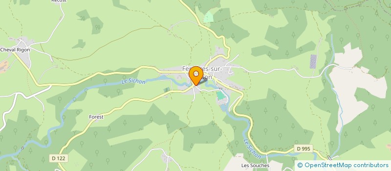 localisation de l'entreprise DUCHALET à CHATEL-MONTAGNE