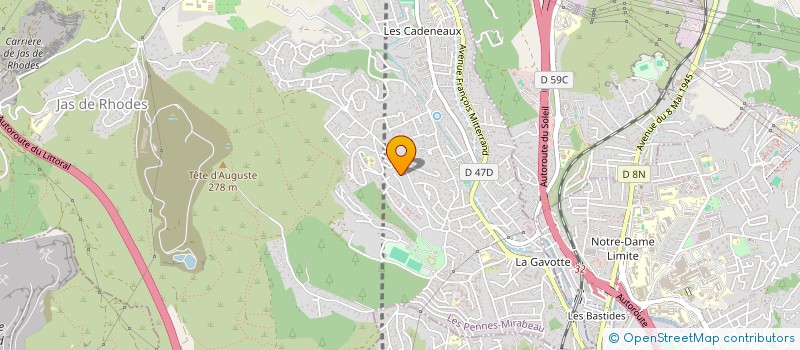 localisation de l'entreprise DUCHAMP ELECTRICITE à GARDANNE