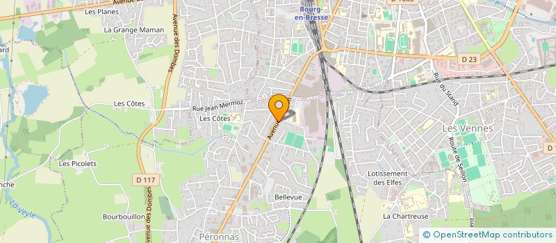 localisation de l'entreprise DUCHAMP TRAVAUX PUBLICS à PERONNAS