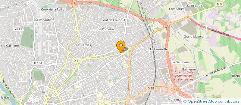 localisation de l'entreprise DUCHAMPT à BEZIERS