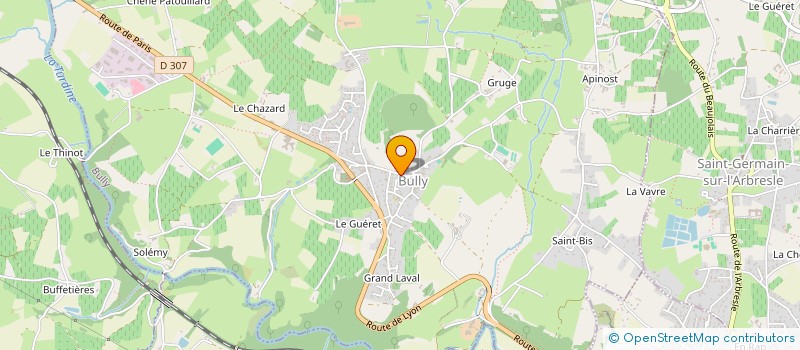 localisation de l'entreprise DUCHANGE LMNP  BULLY