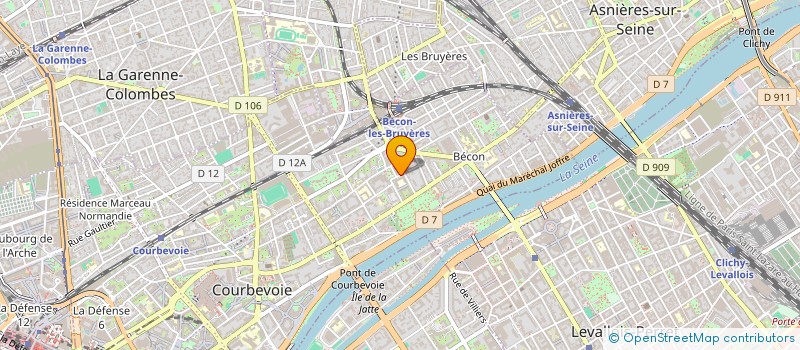 localisation de l'entreprise DUCHAT à COURBEVOIE