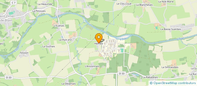 localisation de l'entreprise DUCHATEAU  BLAIN