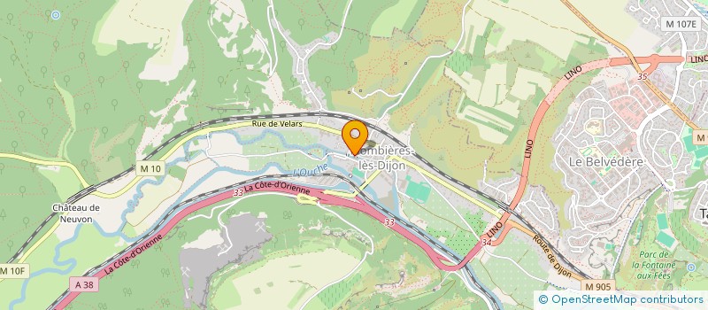 localisation de l'entreprise DUCHATEAU.A.FLEUREY  PLOMBIERES-LES-DIJON