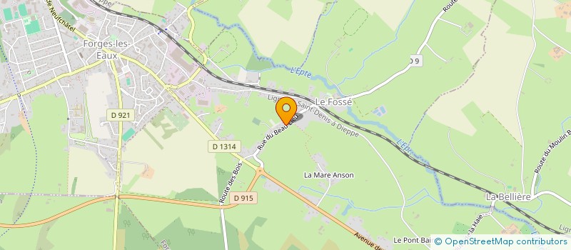 localisation de l'entreprise DUCHAUSSOY PARTICIPATION  FORGES-LES-EAUX