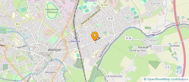 localisation de l'entreprise DUCHE à ALENCON