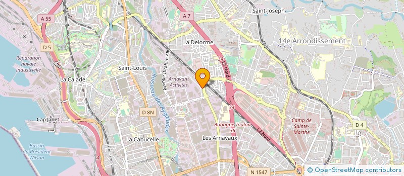 localisation de l'entreprise DUCHE AND KHAIAT D & K à MARSEILLE