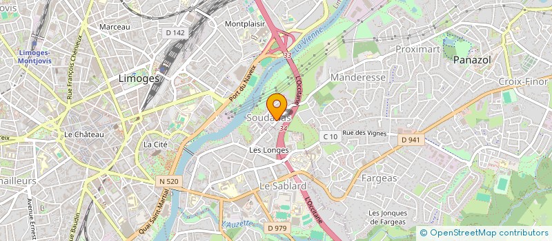 localisation de l'entreprise DUCHE & CIE à PANAZOL