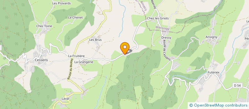 localisation de l'entreprise DUCHENE ENERGIES à ENTRELACS