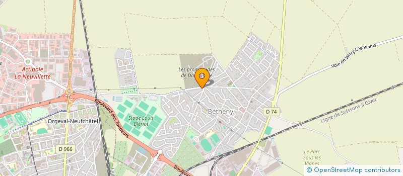 localisation de l'entreprise DUCHENE FRANCE SARL à BETHENY