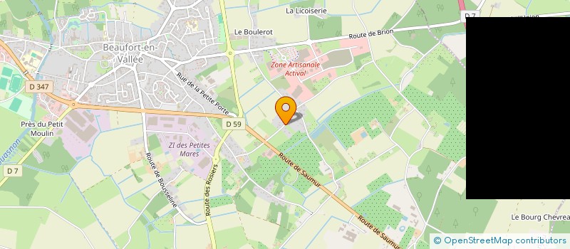 localisation de l'entreprise DUCHENE-MERAND  BEAUFORT-EN-ANJOU