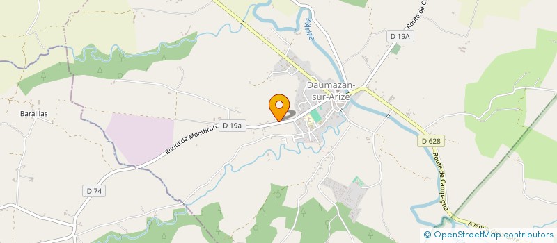 localisation de l'entreprise DUCHENNE QUINCAILLERIE à DAUMAZAN-SUR-ARIZE