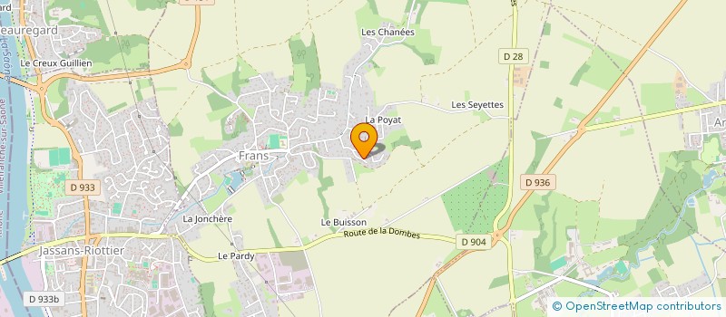 localisation de l'entreprise DUCHER INVEST à FRANS