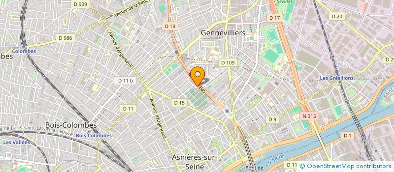 localisation de l'entreprise DUCHESNAY à ASNIERES-SUR-SEINE