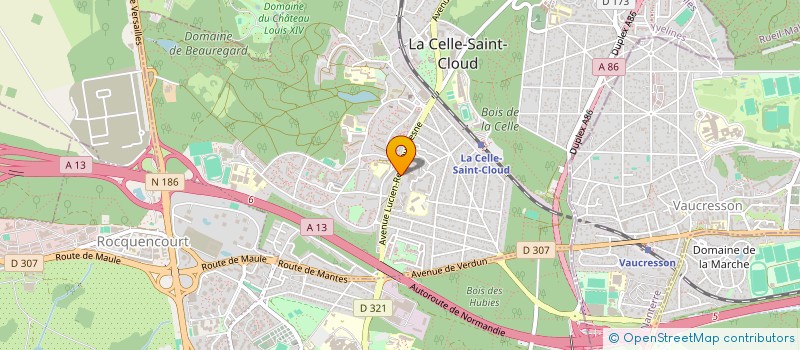 localisation de l'entreprise DUCHESNE à LA CELLE-SAINT-CLOUD