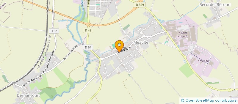 localisation de l'entreprise DUCHESNE  MEAULTE