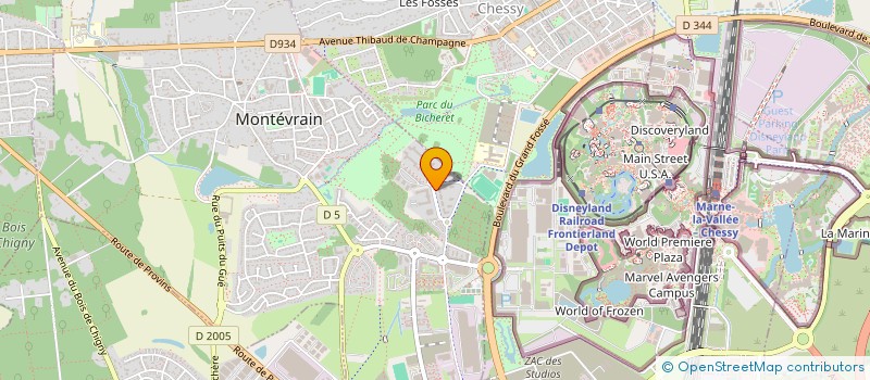 localisation de l'entreprise DUCHESNE-DEROUET  MONTEVRAIN