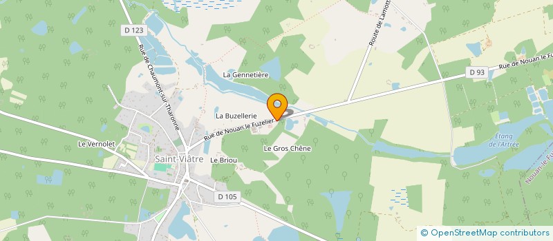 localisation de l'entreprise DUCHESNE NATURE ET PAYSAGES  SAINT-VIATRE