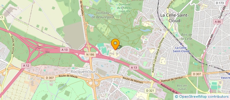 localisation de l'entreprise DUCHESNE PROJETS PASSION  LA CELLE-SAINT-CLOUD