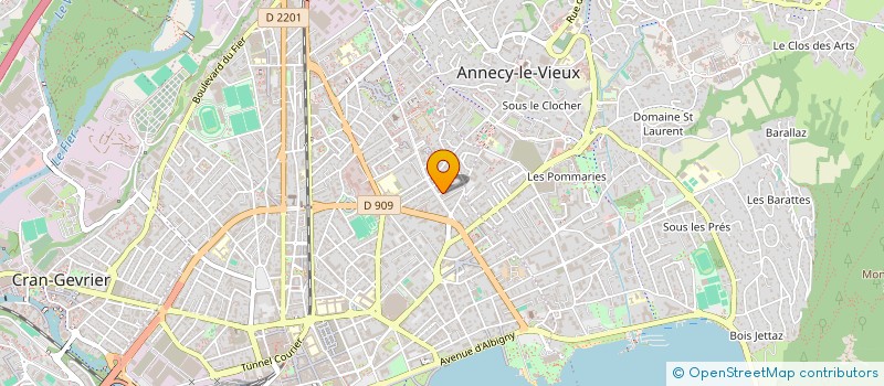 localisation de l'entreprise DUCHESNE VINCENT & VIRGINIE  ANNECY