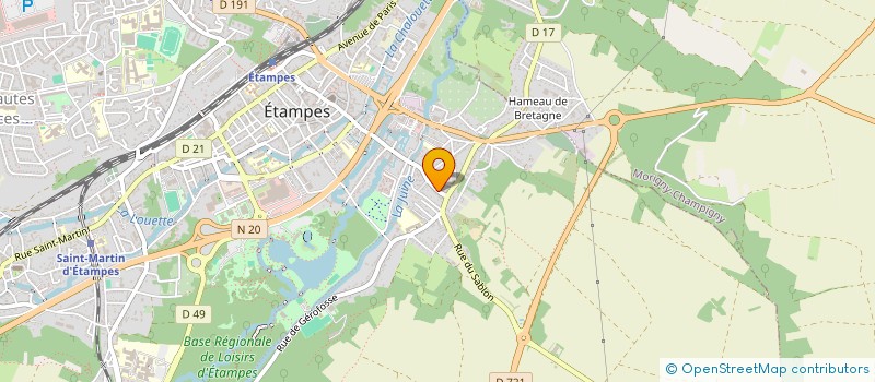 localisation de l'entreprise DUCHESSE  ETAMPES