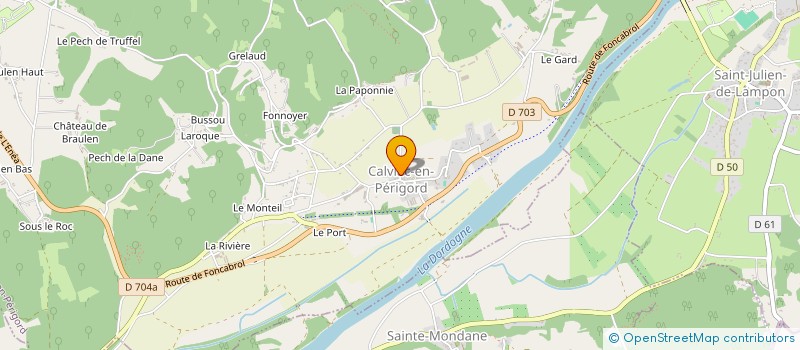 localisation de l'entreprise DUCHESSE DU RAMBERT  CALVIAC-EN-PERIGORD