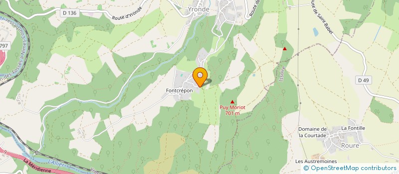 localisation de l'entreprise DUCHET TRAVAUX FORESTIERS  YRONDE-ET-BURON