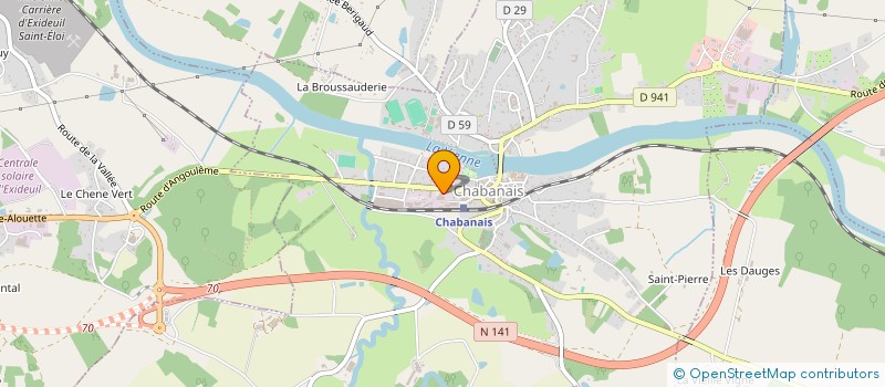 localisation de l'entreprise DUCHIRON JEANNIARD DU DOT à CHABANAIS