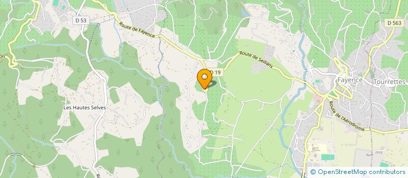 localisation de l'entreprise DUCHOSSOIS TRANSPORT  FAYENCE