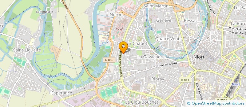 localisation de l'entreprise DUCHOZE LAURENT - FARGEAU PATRICIA à NIORT