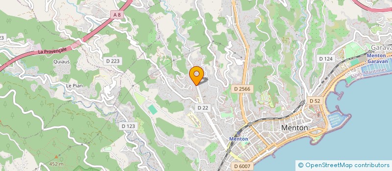 localisation de l'entreprise DUCK ME  MENTON