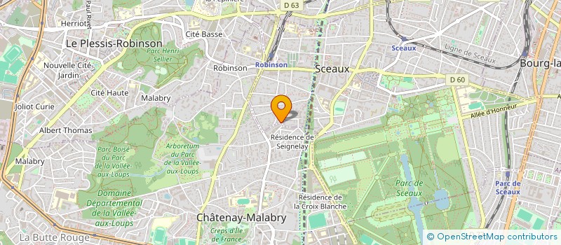 localisation de l'entreprise DUCKIES IMMO à SCEAUX