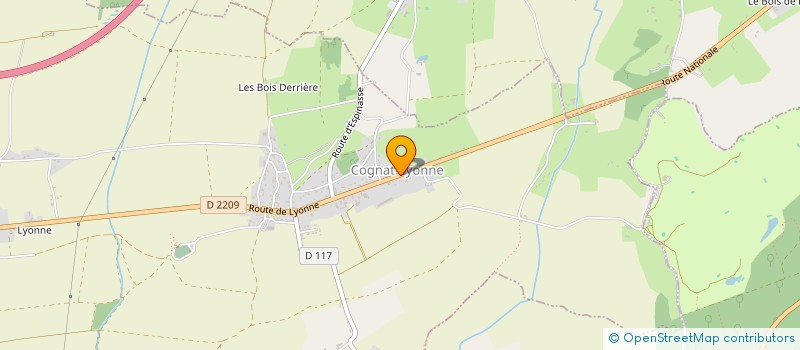 localisation de l'entreprise DUCKOALA  COGNAT-LYONNE