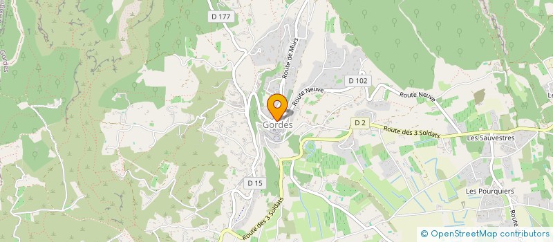 localisation de l'entreprise DUCLAUX à GORDES
